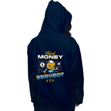Load image into Gallery viewer, Shirts Pullover Hoodies, Unisex / Small / Navy Servbot and Money