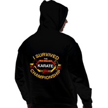 Load image into Gallery viewer, Daily_Deal_Shirts Pullover Hoodies, Unisex / Small / Black I Survived All Valley Karate