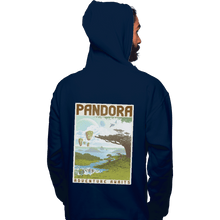 Load image into Gallery viewer, Shirts Pullover Hoodies, Unisex / Small / Navy Visit Pandora