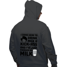 Load image into Gallery viewer, Daily_Deal_Shirts Pullover Hoodies, Unisex / Small / Charcoal Drink Milk