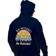 Load image into Gallery viewer, Shirts Pullover Hoodies, Unisex / Small / Navy No Internet! Go Outside!