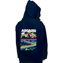 Load image into Gallery viewer, Shirts Pullover Hoodies, Unisex / Small / Navy Visit Asgard