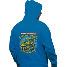 Load image into Gallery viewer, Shirts Zippered Hoodies, Unisex / Small / Royal blue Ninja Cartoons