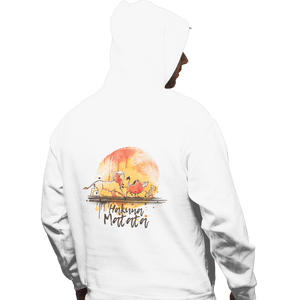 Shirts Pullover Hoodies, Unisex / Small / White No Worries Watercolor