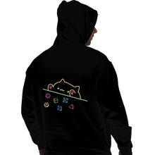 Load image into Gallery viewer, Daily_Deal_Shirts Pullover Hoodies, Unisex / Small / Black Neon DND Cat
