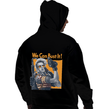 Load image into Gallery viewer, Shirts Pullover Hoodies, Unisex / Small / Black We Can Bust It
