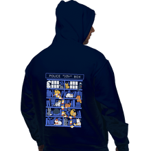Load image into Gallery viewer, Shirts Zippered Hoodies, Unisex / Small / Navy Library Box Who