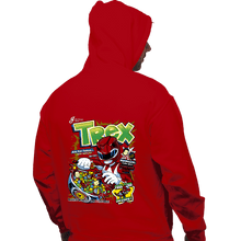 Load image into Gallery viewer, Daily_Deal_Shirts Pullover Hoodies, Unisex / Small / Red T-Rex Cereal