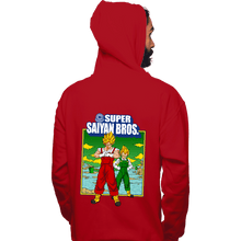 Load image into Gallery viewer, Shirts Pullover Hoodies, Unisex / Small / Red Super Saiyan Bros