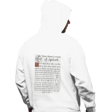 Load image into Gallery viewer, Shirts Zippered Hoodies, Unisex / Small / White Holy Hand Grenade Script