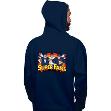 Load image into Gallery viewer, Daily_Deal_Shirts Pullover Hoodies, Unisex / Small / Navy Da Super Fans
