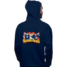 Load image into Gallery viewer, Daily_Deal_Shirts Pullover Hoodies, Unisex / Small / Navy Da Super Fans