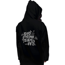 Load image into Gallery viewer, Secret_Shirts Pullover Hoodies, Unisex / Small / Black Did She?