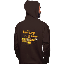 Load image into Gallery viewer, Daily_Deal_Shirts Pullover Hoodies, Unisex / Small / Dark Chocolate Yellow Serenity