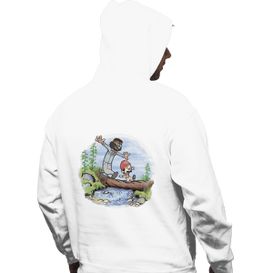 Daily_Deal_Shirts Pullover Hoodies, Unisex / Small / White Crossing The Blunt Bridge