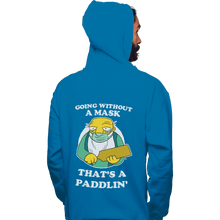 Load image into Gallery viewer, Shirts Pullover Hoodies, Unisex / Small / Sapphire Going Without A Mask