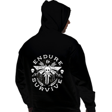 Load image into Gallery viewer, Shirts Pullover Hoodies, Unisex / Small / Black Survive Emblem
