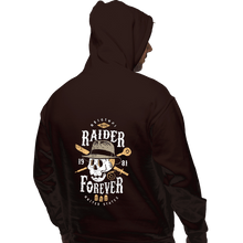Load image into Gallery viewer, Shirts Pullover Hoodies, Unisex / Small / Dark Chocolate Raider Forever
