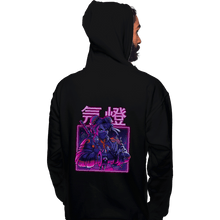 Load image into Gallery viewer, Shirts Pullover Hoodies, Unisex / Small / Black Neon Spring
