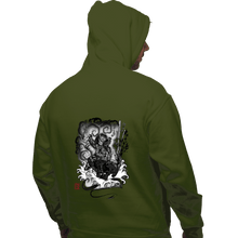 Load image into Gallery viewer, Shirts Pullover Hoodies, Unisex / Small / Military Green The Hunter And The Demon