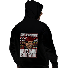 Load image into Gallery viewer, Shirts Pullover Hoodies, Unisex / Small / Black Santa's Coming
