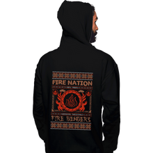 Load image into Gallery viewer, Shirts Pullover Hoodies, Unisex / Small / Black Fire Nation Ugly Sweater