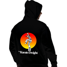 Load image into Gallery viewer, Shirts Pullover Hoodies, Unisex / Small / Black Karate Dwight