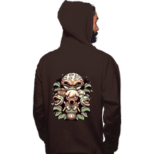 Load image into Gallery viewer, Shirts Pullover Hoodies, Unisex / Small / Dark Chocolate Retro Garden