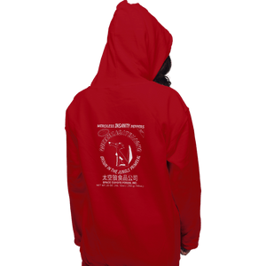 Daily_Deal_Shirts Pullover Hoodies, Unisex / Small / Red Space Coyote Sriracha
