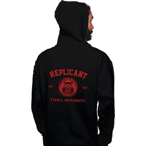 Daily_Deal_Shirts Pullover Hoodies, Unisex / Small / Black Replicant University