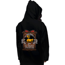 Load image into Gallery viewer, Daily_Deal_Shirts Pullover Hoodies, Unisex / Small / Black The Scary Duckling