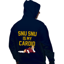 Load image into Gallery viewer, Shirts Pullover Hoodies, Unisex / Small / Navy Snu Snu Is My Cardio