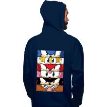 Load image into Gallery viewer, Daily_Deal_Shirts Pullover Hoodies, Unisex / Small / Navy Sonic Eyes