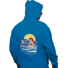 Load image into Gallery viewer, Shirts Zippered Hoodies, Unisex / Small / Royal Blue Aloha Mermaid