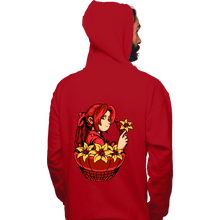Load image into Gallery viewer, Shirts Pullover Hoodies, Unisex / Small / Red Flower Girl
