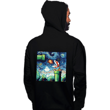 Load image into Gallery viewer, Shirts Pullover Hoodies, Unisex / Small / Black Van Gogh Never Leveled Up