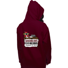 Load image into Gallery viewer, Shirts Pullover Hoodies, Unisex / Small / Maroon Gremlins Is A Christmas Movie
