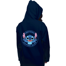 Load image into Gallery viewer, Secret_Shirts Pullover Hoodies, Unisex / Small / Navy Emotional Support Alien