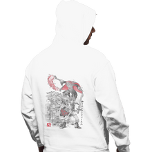 Load image into Gallery viewer, Shirts Pullover Hoodies, Unisex / Small / White Between Worlds Sumi-e