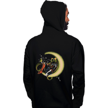 Load image into Gallery viewer, Shirts Pullover Hoodies, Unisex / Small / Black Moon Power