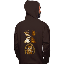 Load image into Gallery viewer, Secret_Shirts Pullover Hoodies, Unisex / Small / Dark Chocolate Owl Bear Fusion