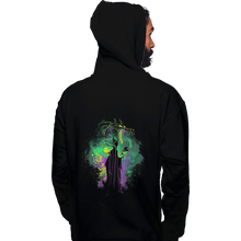 Load image into Gallery viewer, Shirts Pullover Hoodies, Unisex / Small / Black Maleficent Art