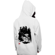 Load image into Gallery viewer, Daily_Deal_Shirts Pullover Hoodies, Unisex / Small / White Dark Lord In The Snow Planet Sumi-e