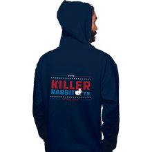 Load image into Gallery viewer, Shirts Pullover Hoodies, Unisex / Small / Navy Vote Killer Rabbit
