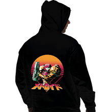 Load image into Gallery viewer, Secret_Shirts Pullover Hoodies, Unisex / Small / Black Retro Space Hunter