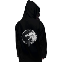Load image into Gallery viewer, Shirts Zippered Hoodies, Unisex / Small / Black Wh1t3 W0lf
