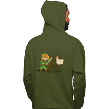 Load image into Gallery viewer, Shirts Pullover Hoodies, Unisex / Small / Military Green Hylian Pinata