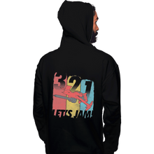 Load image into Gallery viewer, Shirts Zippered Hoodies, Unisex / Small / Black Let&#39;s Jam
