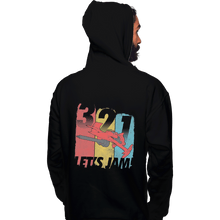 Load image into Gallery viewer, Shirts Zippered Hoodies, Unisex / Small / Black Let's Jam