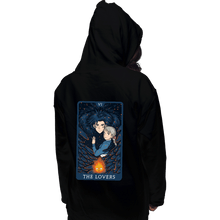 Load image into Gallery viewer, Daily_Deal_Shirts Pullover Hoodies, Unisex / Small / Black Tarot Ghibli The Lovers